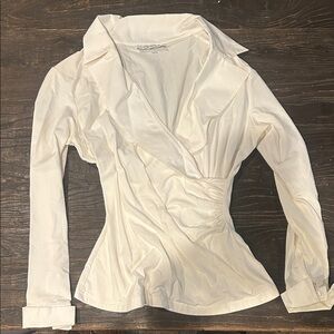 Anne Fontaine White Blouse with Elegant Design